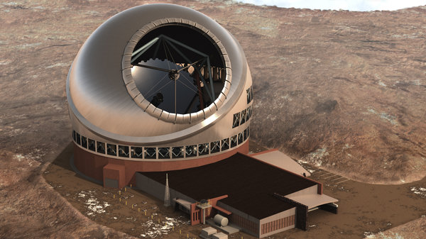 An artist’s rendering of the Thirty Meter Telescope complex. A judge recommended on Wednesday that the board issue a new permit. THIRTY METER TELESCOPE
