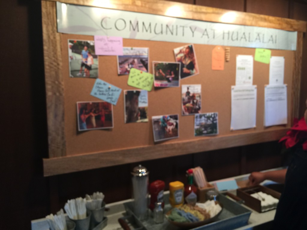 A community bulletin board will be helpful in getting the word out about what's happening on property.