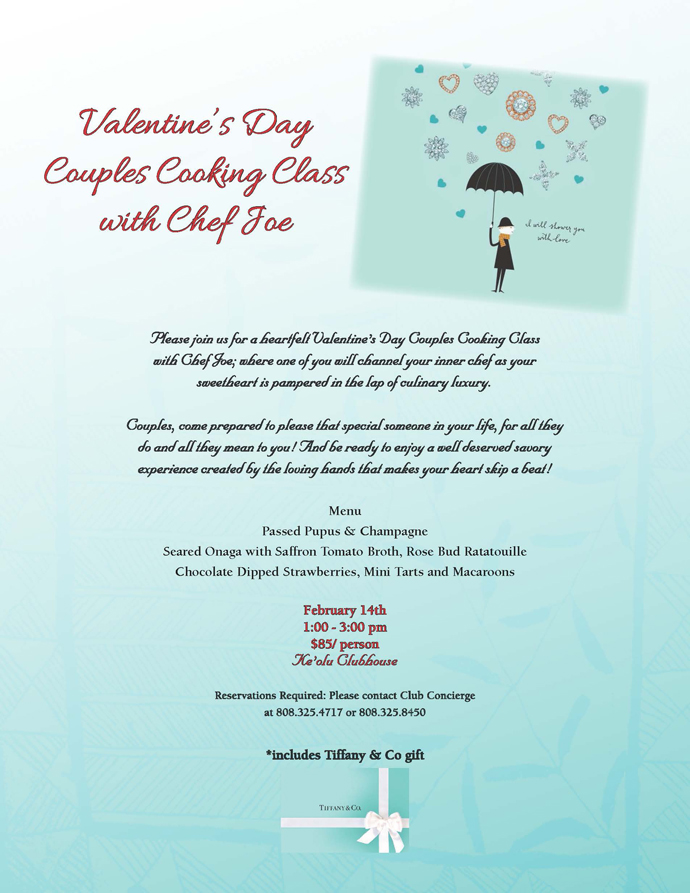Valentine's Day Couples Cooking Class w Chef Joe